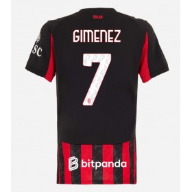 AC Milan Santiago Gimenez #7 Hemmakläder Dam 2025-26 Kortärmad